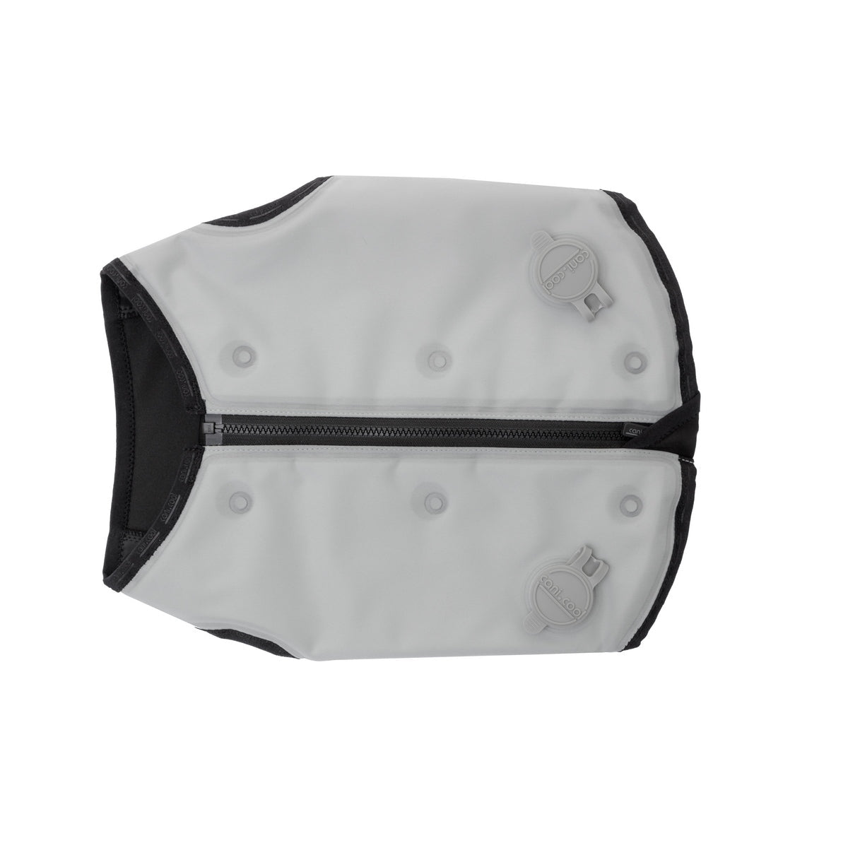 The canicool DRY vest Packshot view from the top on white Background